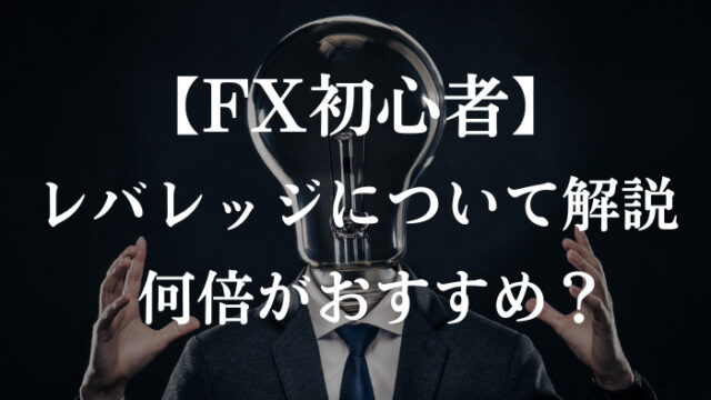 FX初心者　レバレッジ　何倍